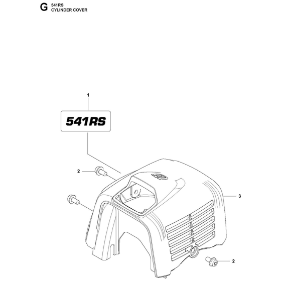 Cylinder Cover for Husqvarna 541RS