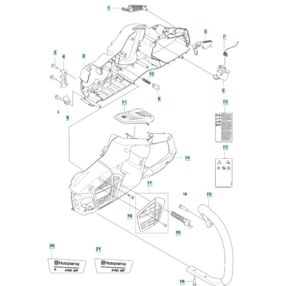 Chassis for Husqvarna 542i XP