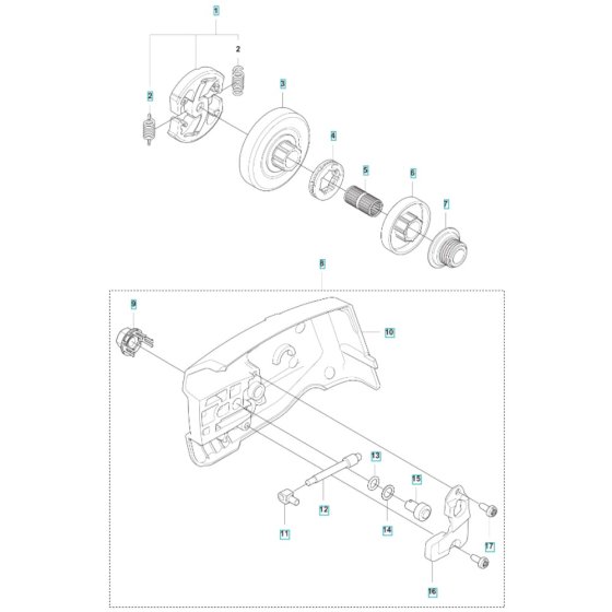 Clutch for Husqvarna 542i XP