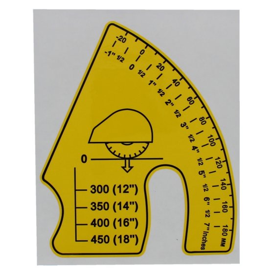 Sticker Sector fits Husqvarna FS400, FS400 LV Floor Saws - 543 07 96-19 ***Last Stock***