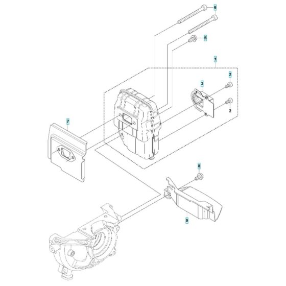 Muffler Assembly for 543RB