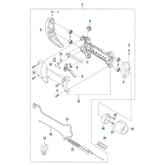 Throttle Assembly for 543RB