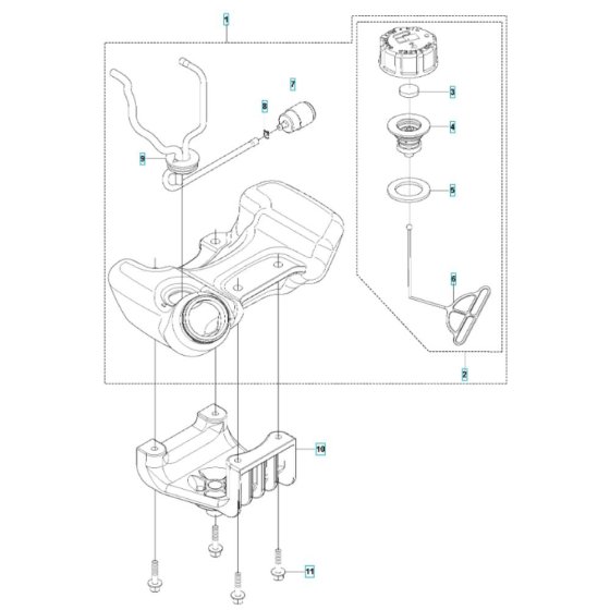 Fuel Tank Assembly for 543RB