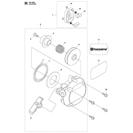 Starter Assembly for Husqvarna