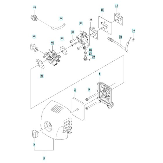 Air Filter Assembly for 543RBS