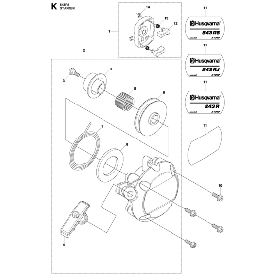 Starter Assembly for 543RS