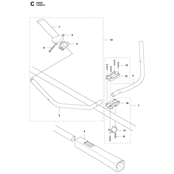 Handle Assembly for 543RS