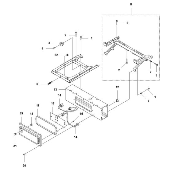 Frame for Husqvarna 544-EPOS