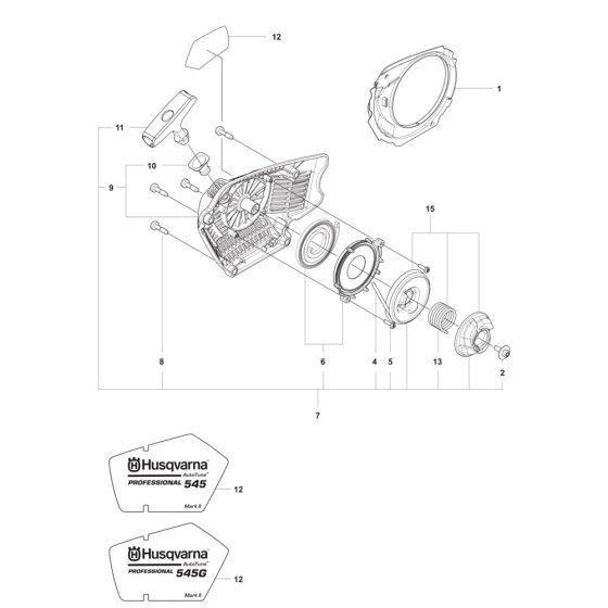 Starter Assembly for Husqvarna 545
