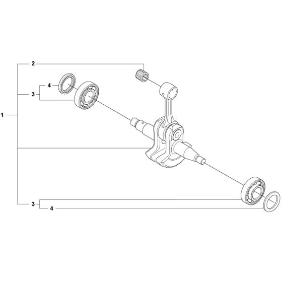 Crankshaft Assembly for Husqvarna