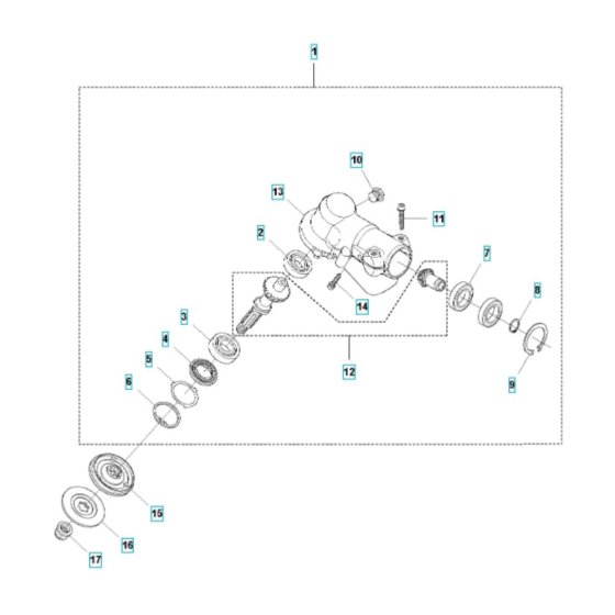 Bevel Gear Assembly for 545F