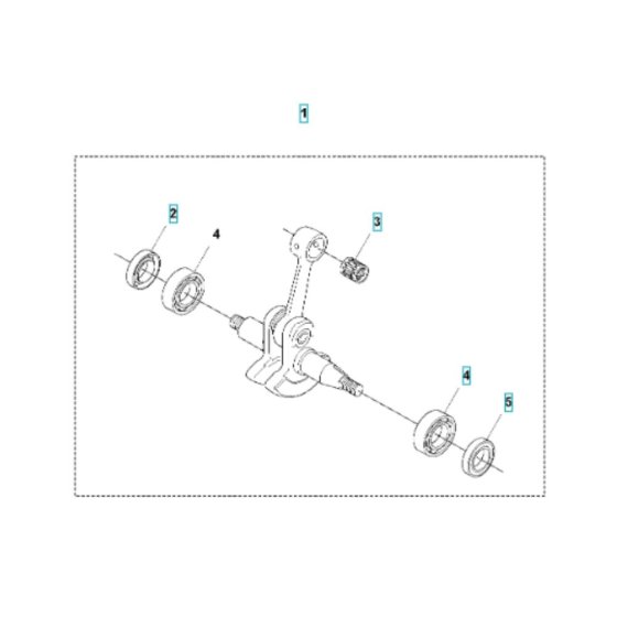 Crankshaft Assembly for 545F