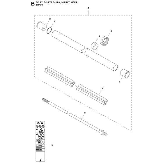Shaft Assembly for 545FXt