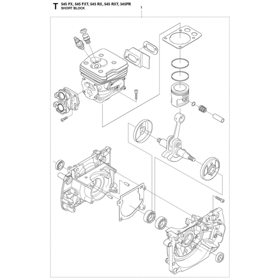 Short Block Assembly for 545RX