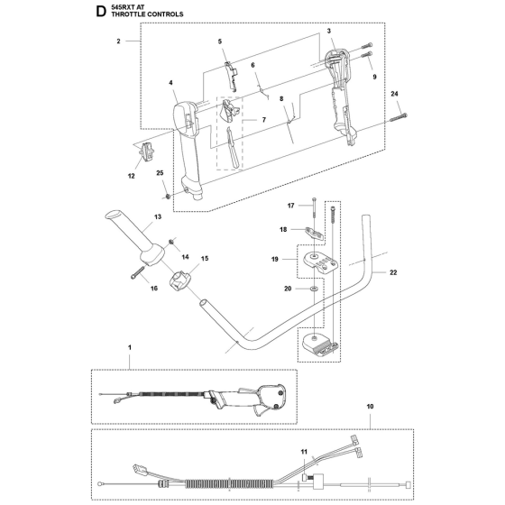 Throttle Controls for Husqvarna