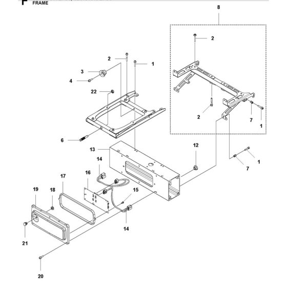 Frame for Husqvarna 546-EPOS
