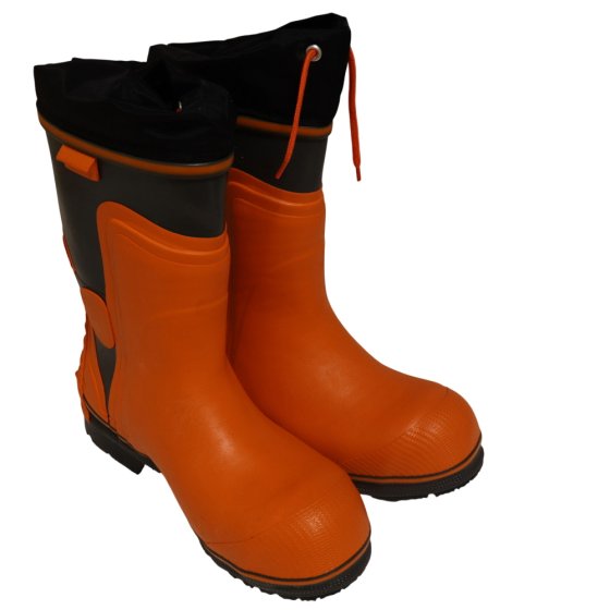UK 8 Husqvarna Functional 24 Rubber Chainsaw Boots - Steel Toecap, Wear Resistant Sole