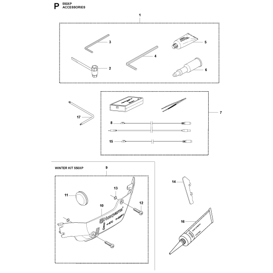 Accessories for Husqvarna 550XP-XPG