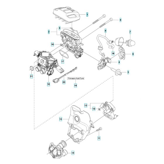 Carburettor & Air Filter Assembly