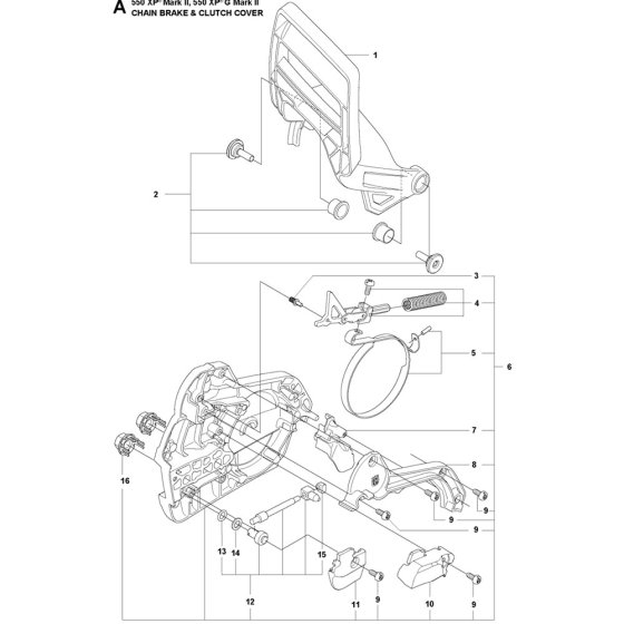Chain Brake, Clutch Cover