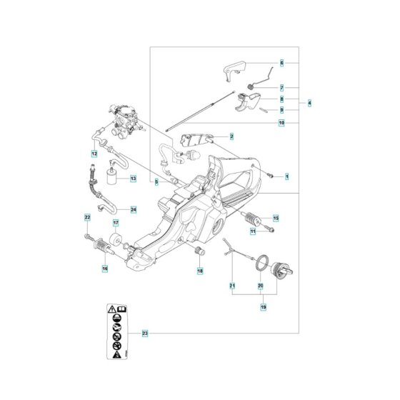 Fuel Tank Assembly for Husqvarna