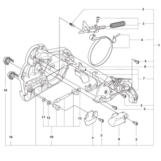 Clutch Cover for Husqvarna 550XPG