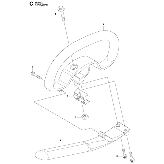 Handle Assembly for 553RBX