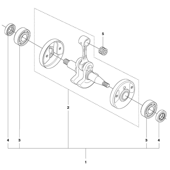 Crankshaft Assembly for 555FX