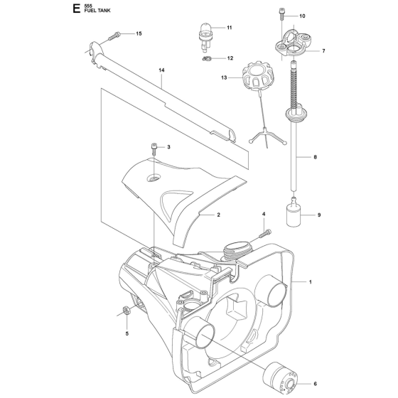 Fuel Tank Assembly for 555FX