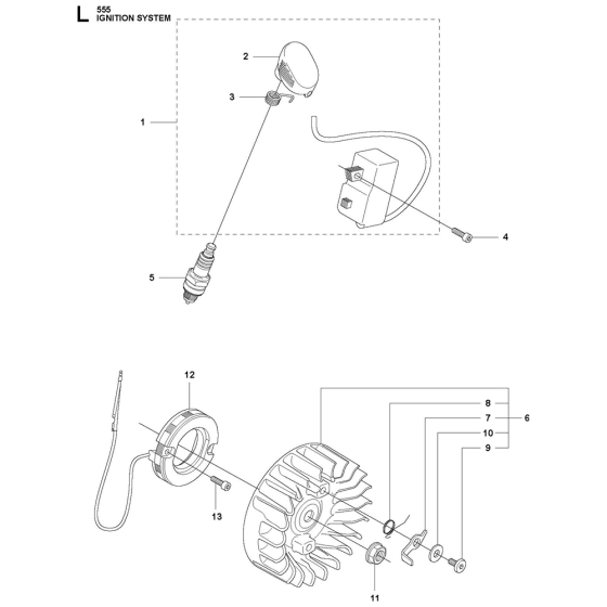 Ignition System for Husqvarna 555RXT