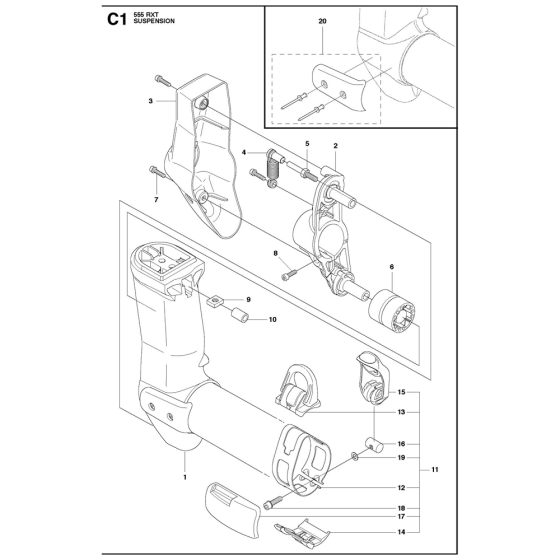 Suspension Assembly for 555rxt