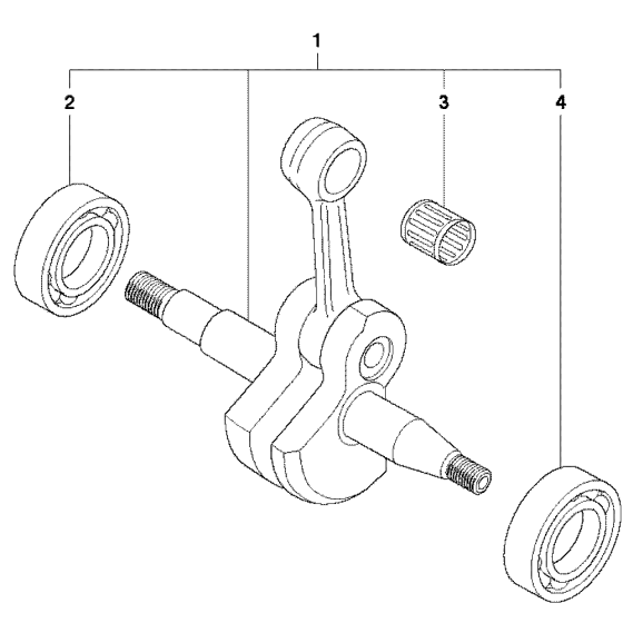 Crankshaft Assembly for Husqvarna 55