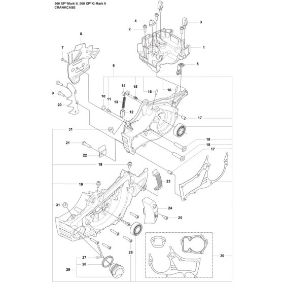Crankcase Assembly for 560XP Mark II