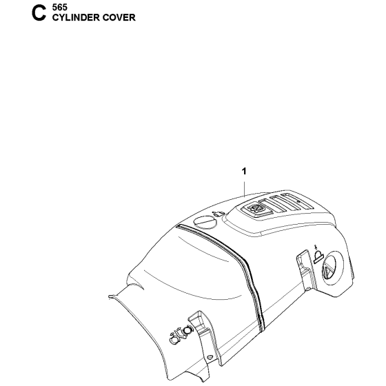 Cylinder Cover for Husqvarna 565