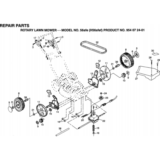 Repair Kits for Husqvarna 56 SFE