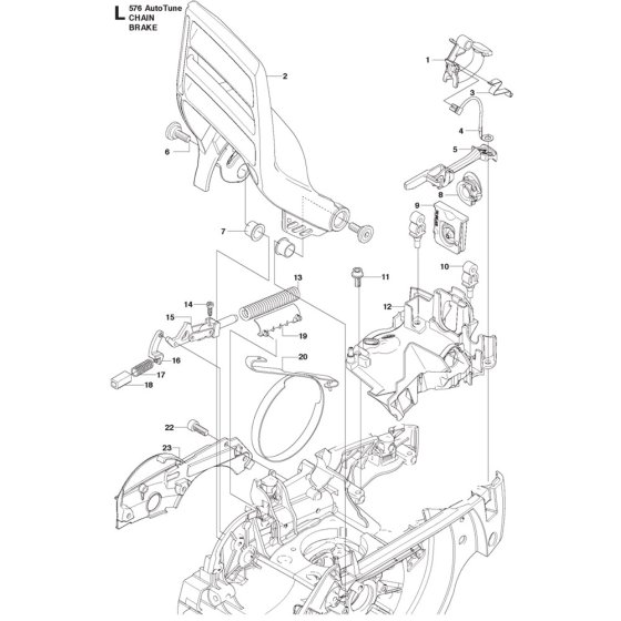 Chain Brake Assembly for Husqvarna