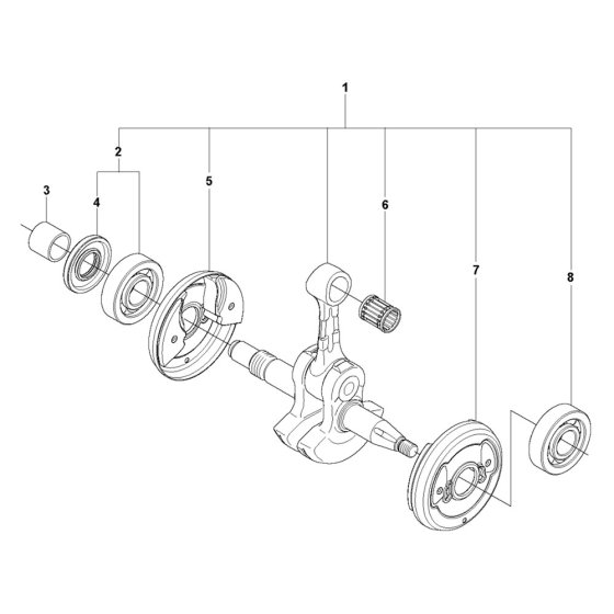 Crankshaft Assembly for 576XP