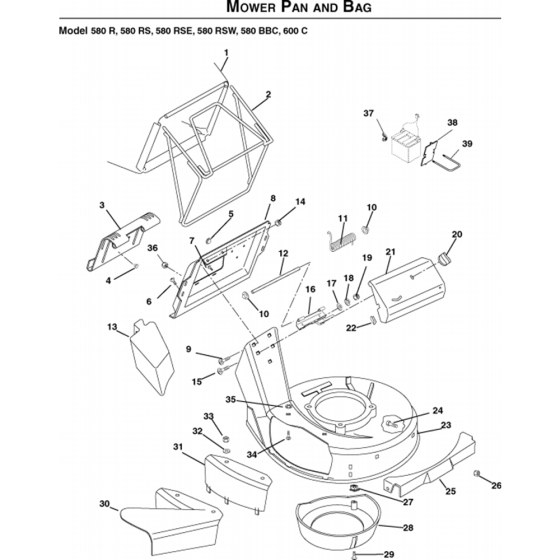 Mower Deck for Husqvarna 580