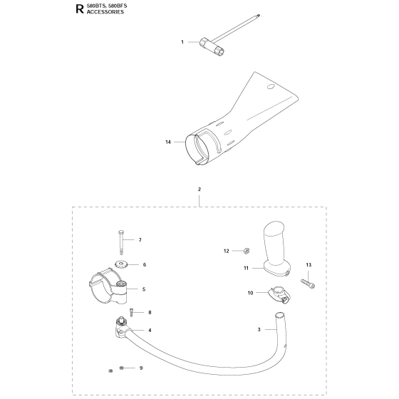 Accessories for Husqvarna 580BFS
