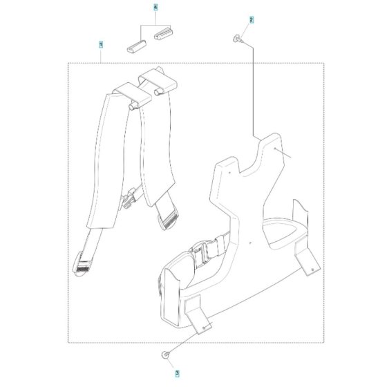Harness Assembly for Husqvarna Blower
