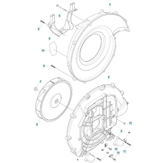 Fan Assembly for Husqvarna Blower