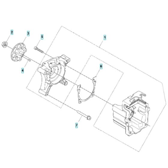 Crankcase Assembly for Husqvarna