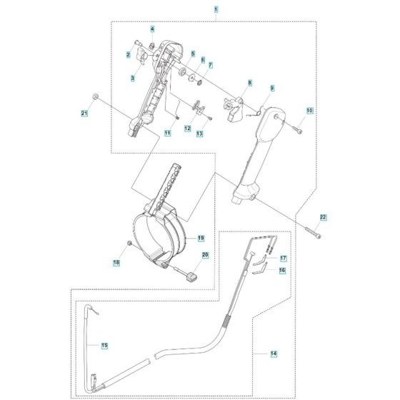 Throttle Control for Husqvarna 580BTS