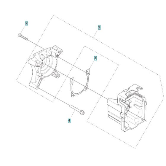 Crankcase Assembly for Husqvarna