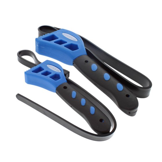 Silverline 500 & 600mm Rubber Strap Wrenches - Pack of 2