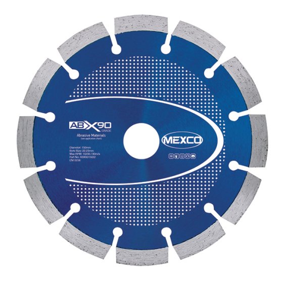 Mexco 150mm Diamond Blade Abrasive Materials X90 Grade