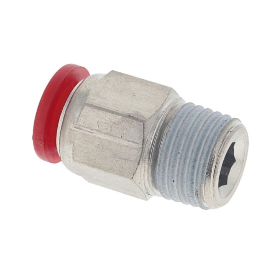 8mm Plastic Straight Stud with 1/4" BSP Fitting