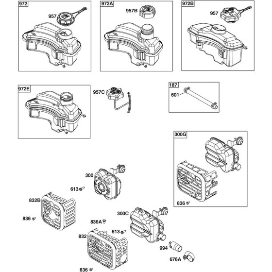 Exhaust System for Briggs & Stratton