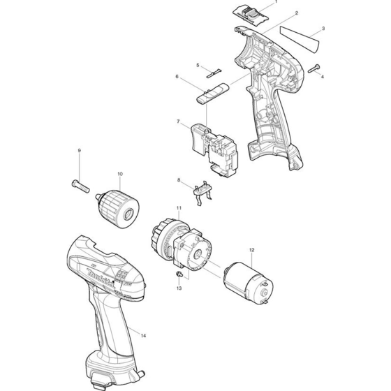 Makita 6261D Drill Driver Assembly