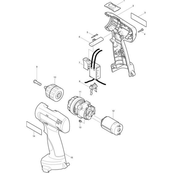Makita 6270D Drill Assembly